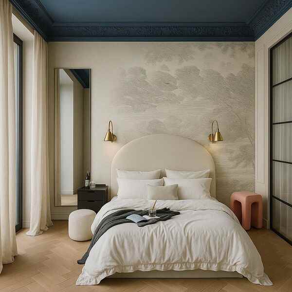 Ήρεμο εσωτερικό με απαλό φωτισμό και καθαρή ατμόσφαιρα