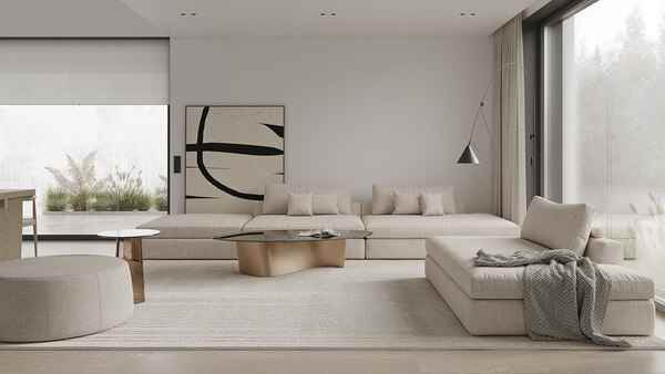 Ζεστό, απαλό φως σε ήρεμο χώρο με μινιμαλιστική αισθητική